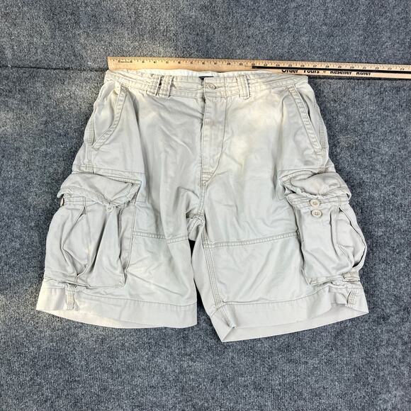 Polo Ralph Lauren Shorts 33 Mens Beige Cargo Utility Outdoor Casual Workwear - Picture 1 of 9